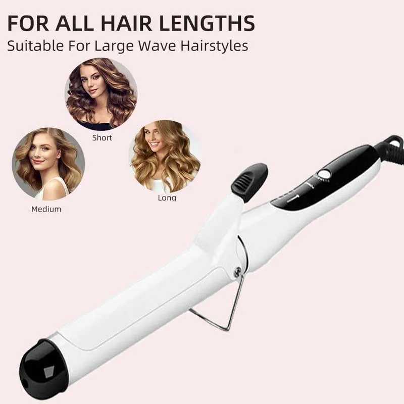 25Mm Hair Curlers Negative Ion Ceramic Care Big Wand Wave Hair Styler Curling Irons 3 Temperatures Fast Heating Styling ToolsXJ241010