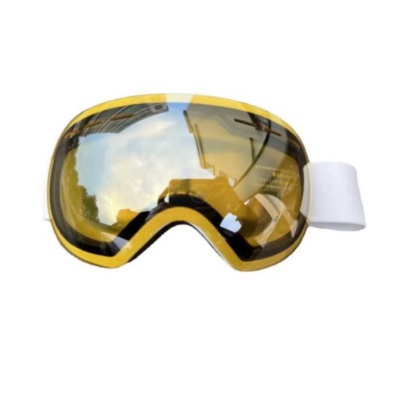 Adult ski goggles double-layer anti fog large cylindrical ski goggles suitable for Myopia skiing equipment CL241010