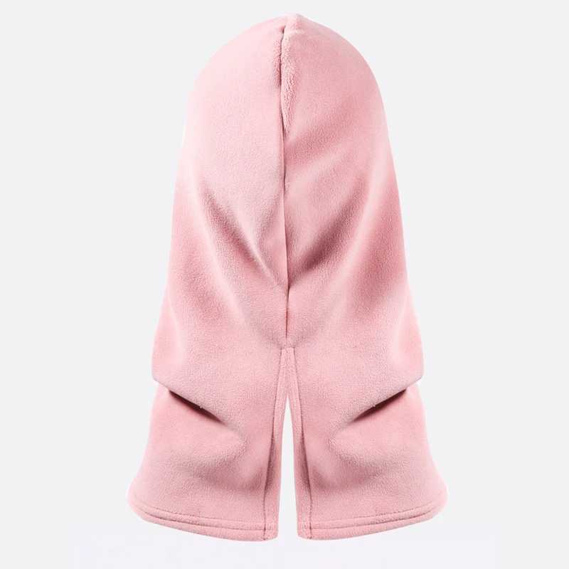 Beanie/Skull Caps 2024 new warm hat winter mens and womens waterproof polar wool Balaclava hooded neck bicycle H241010