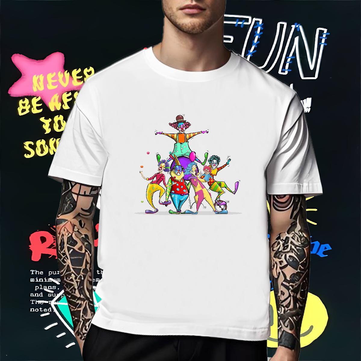 Soft T Shirt For Man 100% Cotton 230g portrait Spring Summer White Plus Size Breathable Short Sleeve Men Tees DIY Customized Tshirts