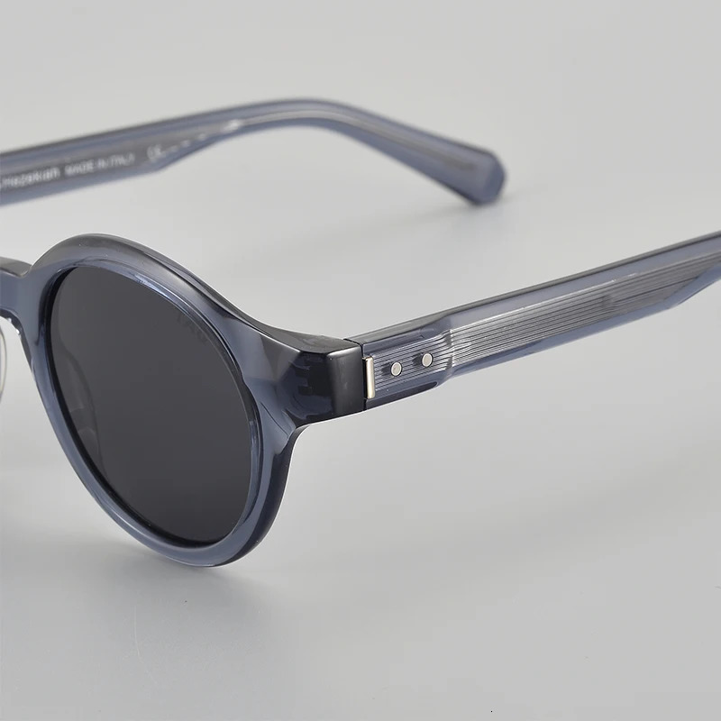 TAG Hezekiah vintage Polarized Sunglasses Men Women Retro round Driving Sun glasses Fashion UV400 acetate Sunglass 241007