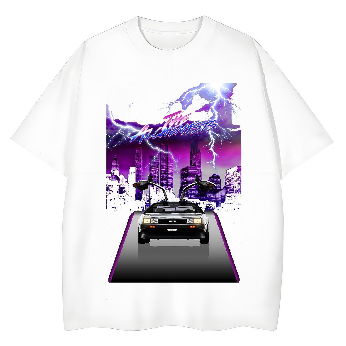 2024 DIY Women T Shirts 230g Pure Cotton Short sleeve Soft Casual Beach car Unisex Tshirts Free Shipping DIY Anime Printed Tops Tees