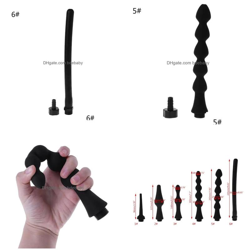 Other Silicone Enema Nozzle Washing Anal Cleaning Shower Douche Tube Bidet Ducha Wash Hose Drop Delivery Home Garden Dhijc