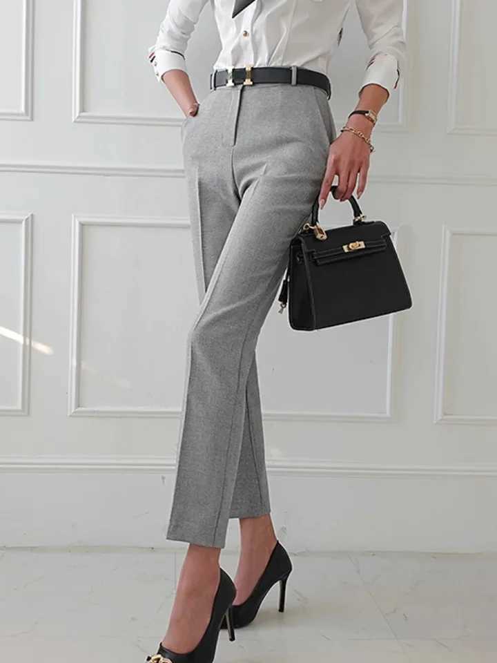 Womens retro high-quality office set womens work clothes OL underwear set womens jacket vest three piece set W241009
