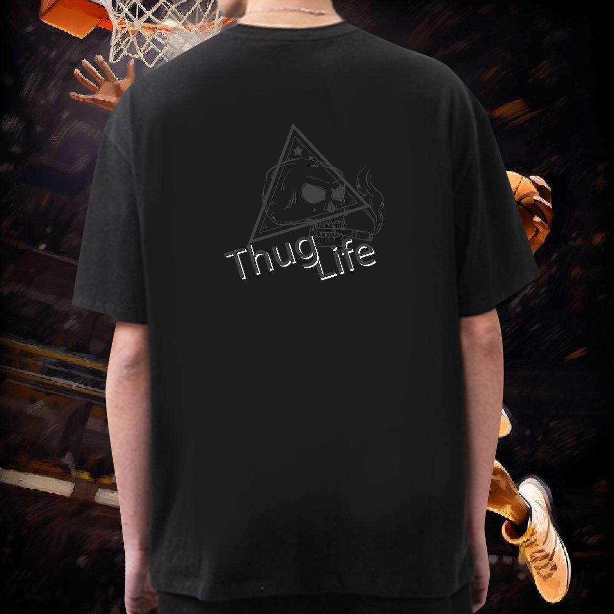 Unisex T Shirt For Man 230g 100% Cotton smoking Street wear Hip Hop DIY Logo Oversized Crew Neck Men Clothes T-Shirt Fashion Casual Tees Shirts