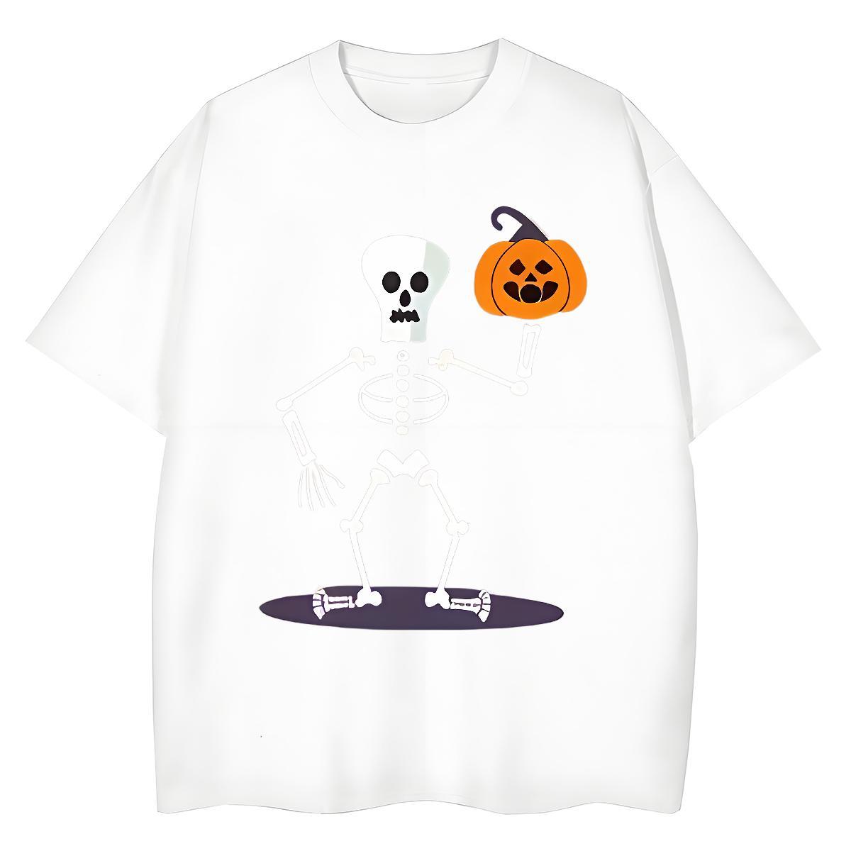 Classic Men T Shirts 230g Pure Cotton pumpkin Outdoor Plus Size Cartoon Short Sleeve O-Neck Tshirts Designer Fashion Clothings