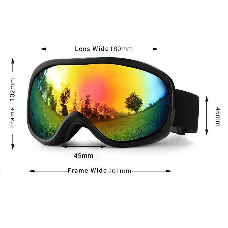 2024 Winter Sports Anti fog Mens Ski Glasses Mountain Womens Snow Google Magnetic Womens Motorcycle Off road Glasses Outdoor Mens Motorcycle Face Mask