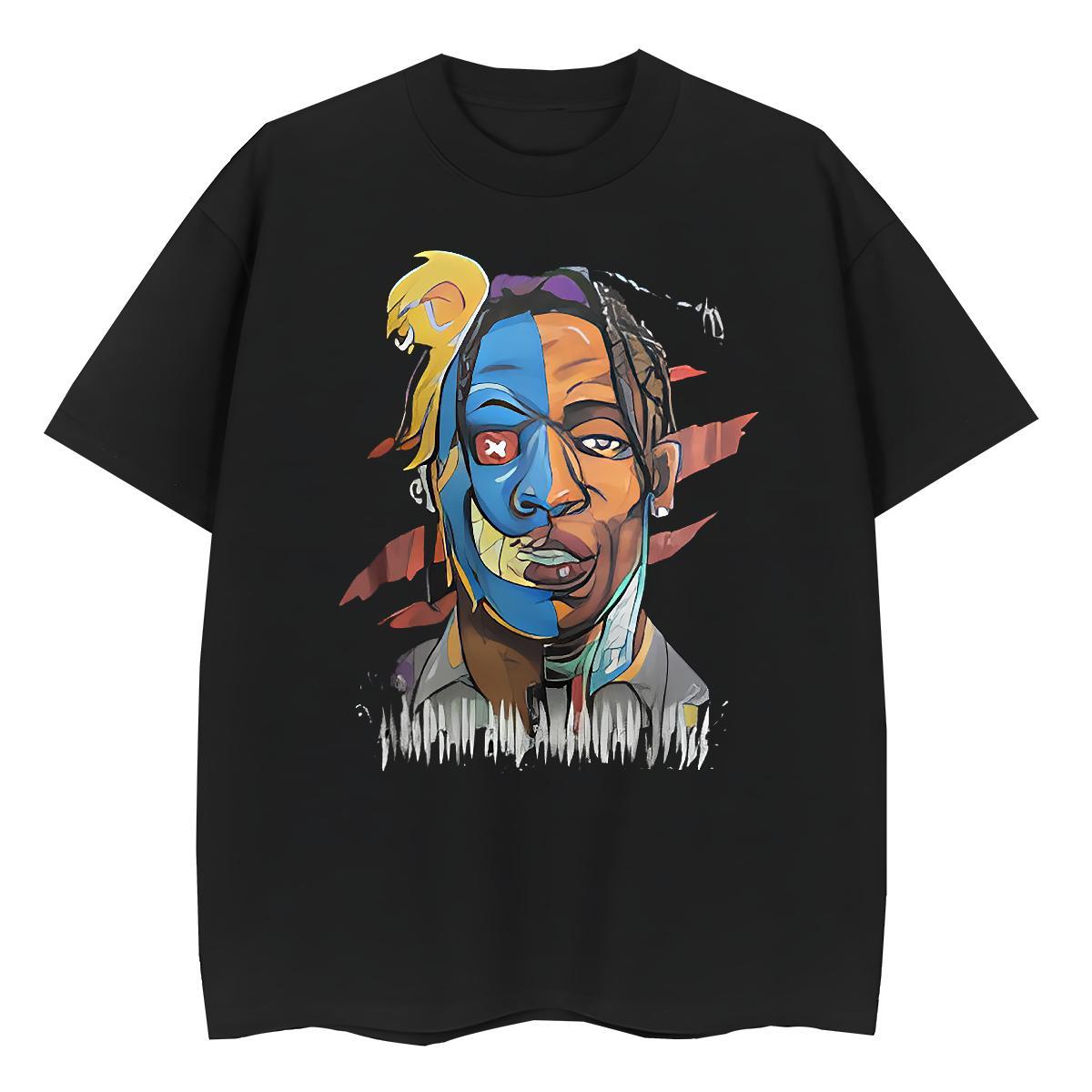 Stylist T-Shirts for Women 100% Cotton 230g Crew Neck Breathable Casual Sport portrait Tshirt for Man Woman Lady Plus Size Custom Top Shirts