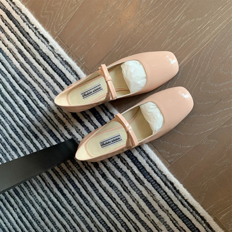 Womens shoes spring summer autumn low boots bow tie shallow cut ballet single shoes womens shoes Mary Jane shoes womens shoes 241007