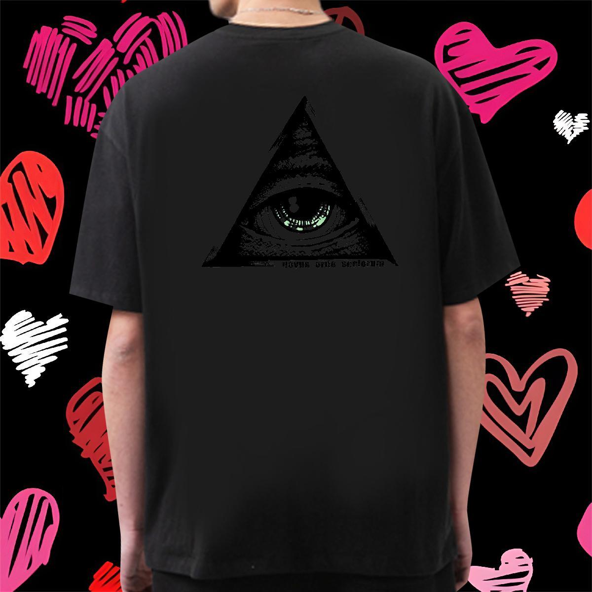 Designer T Shirt For Man 230g 100% Cotton eye of the devil Street Casual Custom Anime Crew Neck Couples T Shirts 2024 Tee Shirt