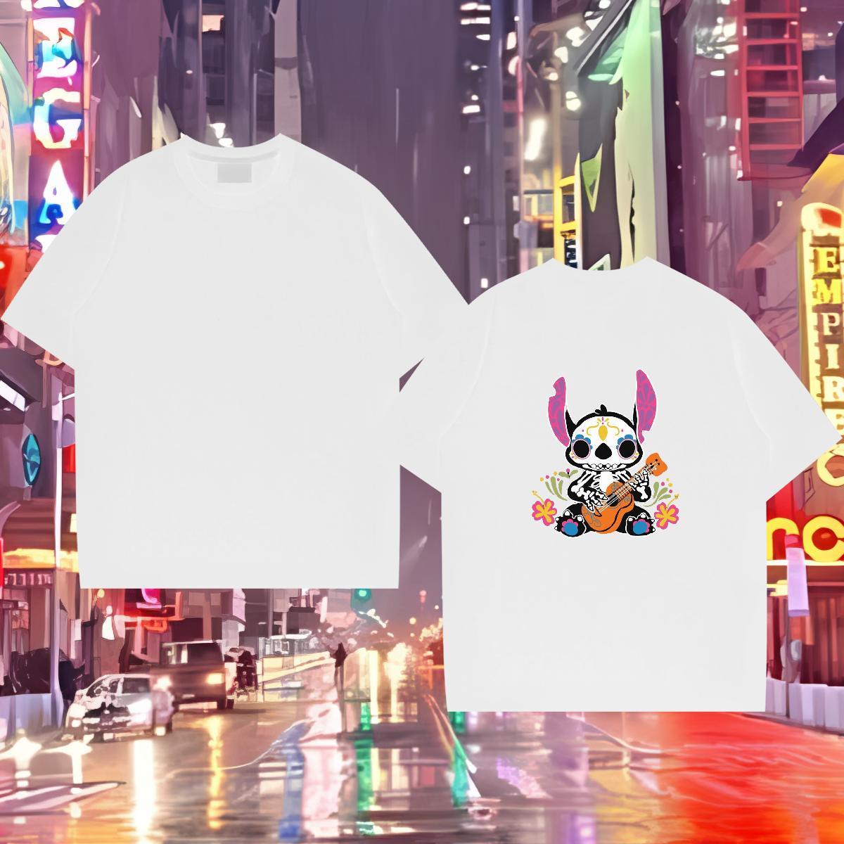 Brand Mens T Shirts 230g Pure Cotton skull Hip Hop Customized Breathable Soft Men Clothes T-Shirt Designer Fashion Clothings