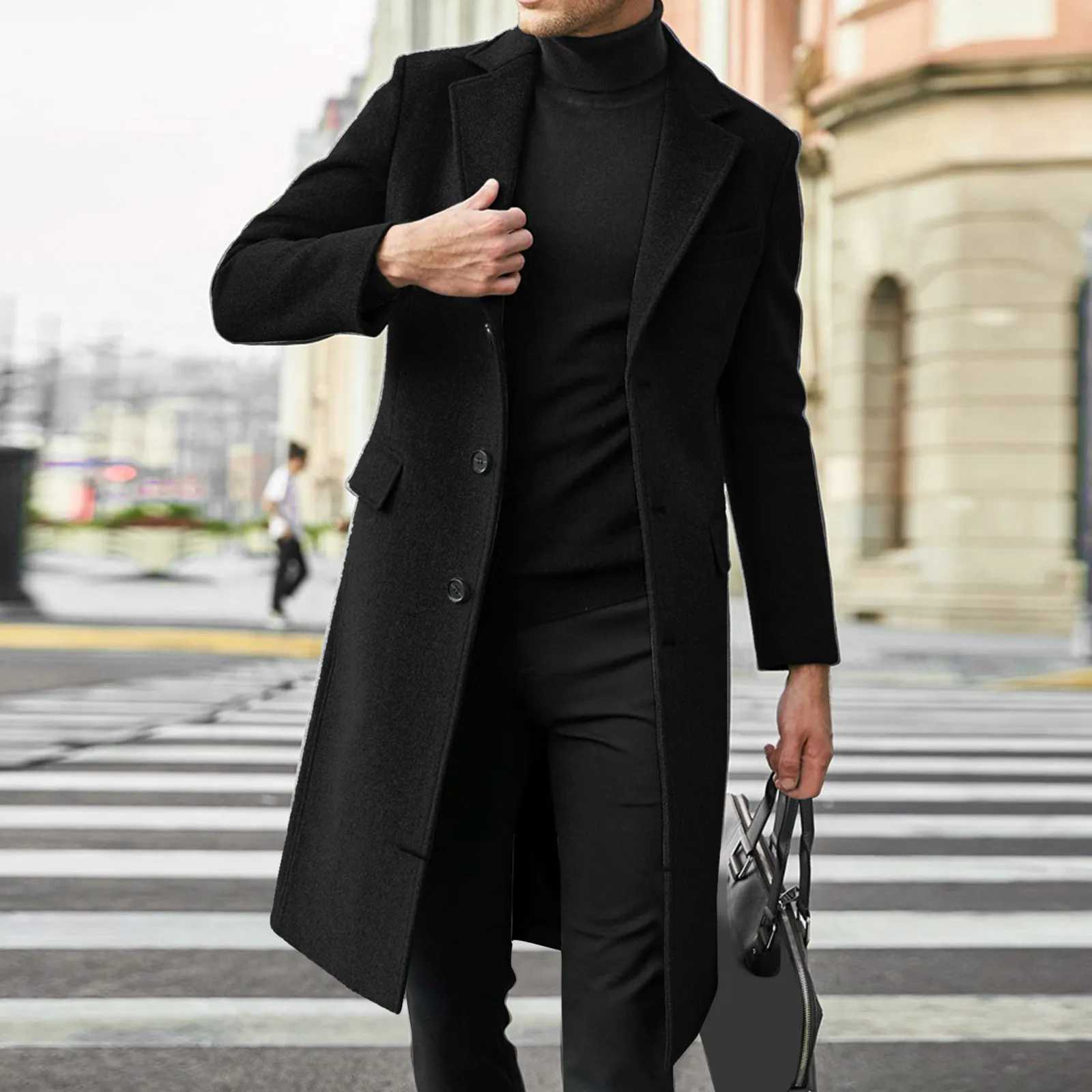 Men Plus Size Winter Coat Lapel Collar Long Sleeve Padded Leather Jacket Vintage Thicken Coat Light Weight Rain Jacket for Men LX241010