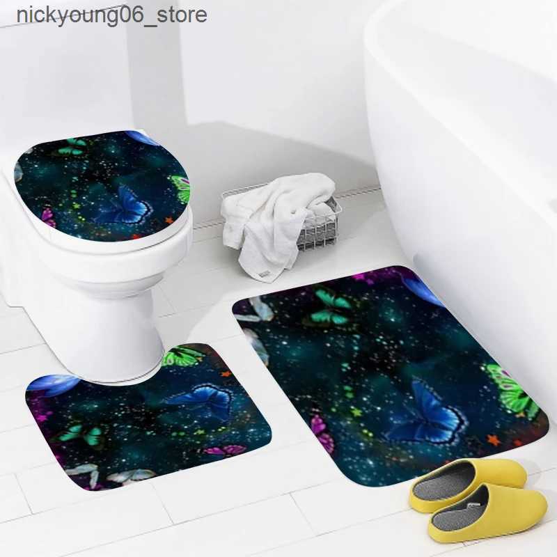 Non-Slip Bath Mats home bathroom floor mats Modern Nordic style Bath Foot mat modern bathroom accessories rug Toilet mat Bathtub anti-slip carpet L240