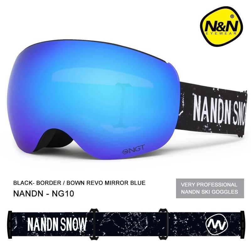 NANDN brand ski goggles mens ski goggles UV400 protective ski goggles anti fog ski mask NG10 CL241010