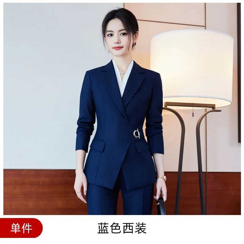 Womens business suit temperature goddess style custom suit formal suit hotel receptionist uniform beauty salon work uniform W241009