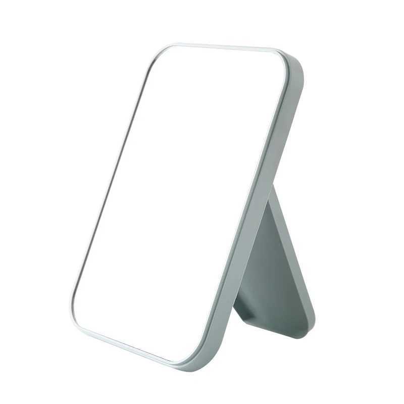 Handheld makeup mirror for travel and touch using folding stand W240813