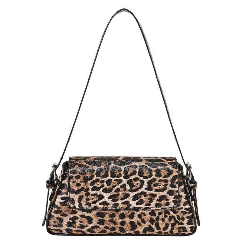 CMM Bags Fashion Bag New Korean Fashion Leopard Pattern Personalized Womens Single Shoulder Crossarm Underarm Bag Pu