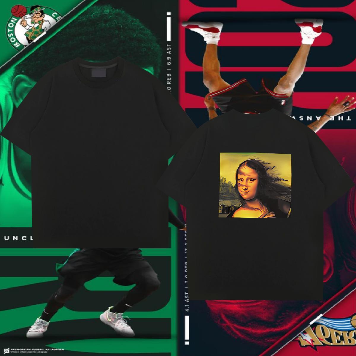 Loose T-Shirts 230g 100% Cotton funny High Street Hip Hop DIY O Neck Short Sleeves Men Tees Stylist Wear