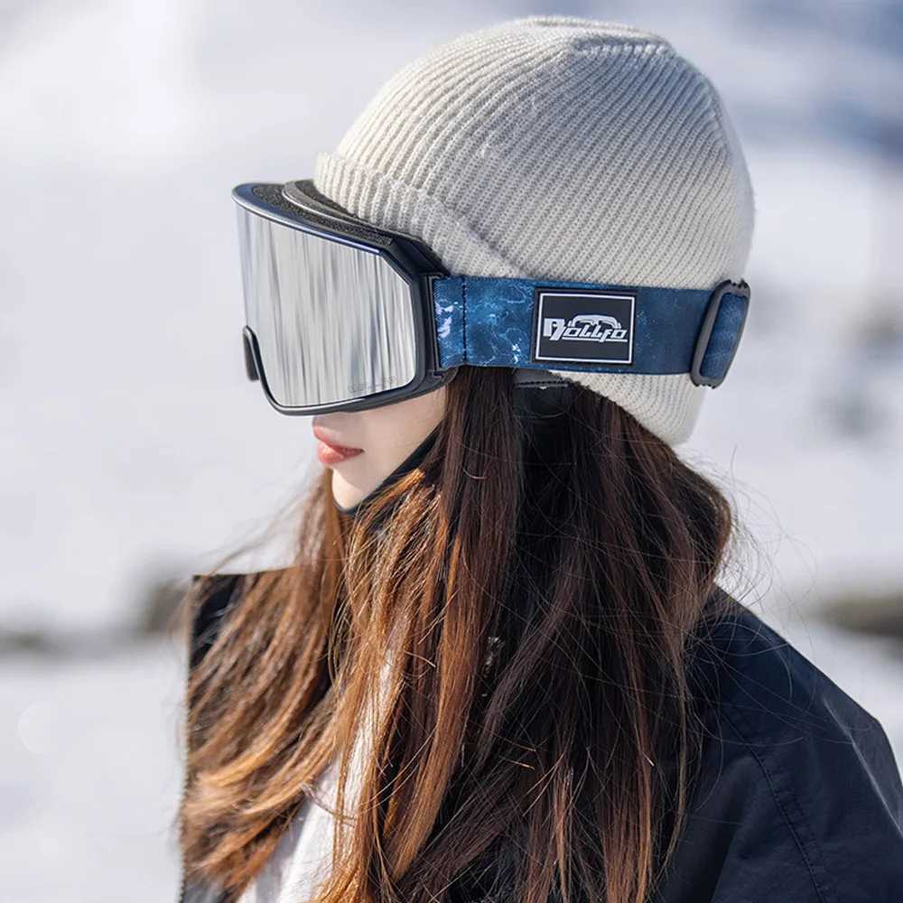 BOLLFO ski goggles anti fog lenses frameless UV protection anti fog snow goggles CL241010
