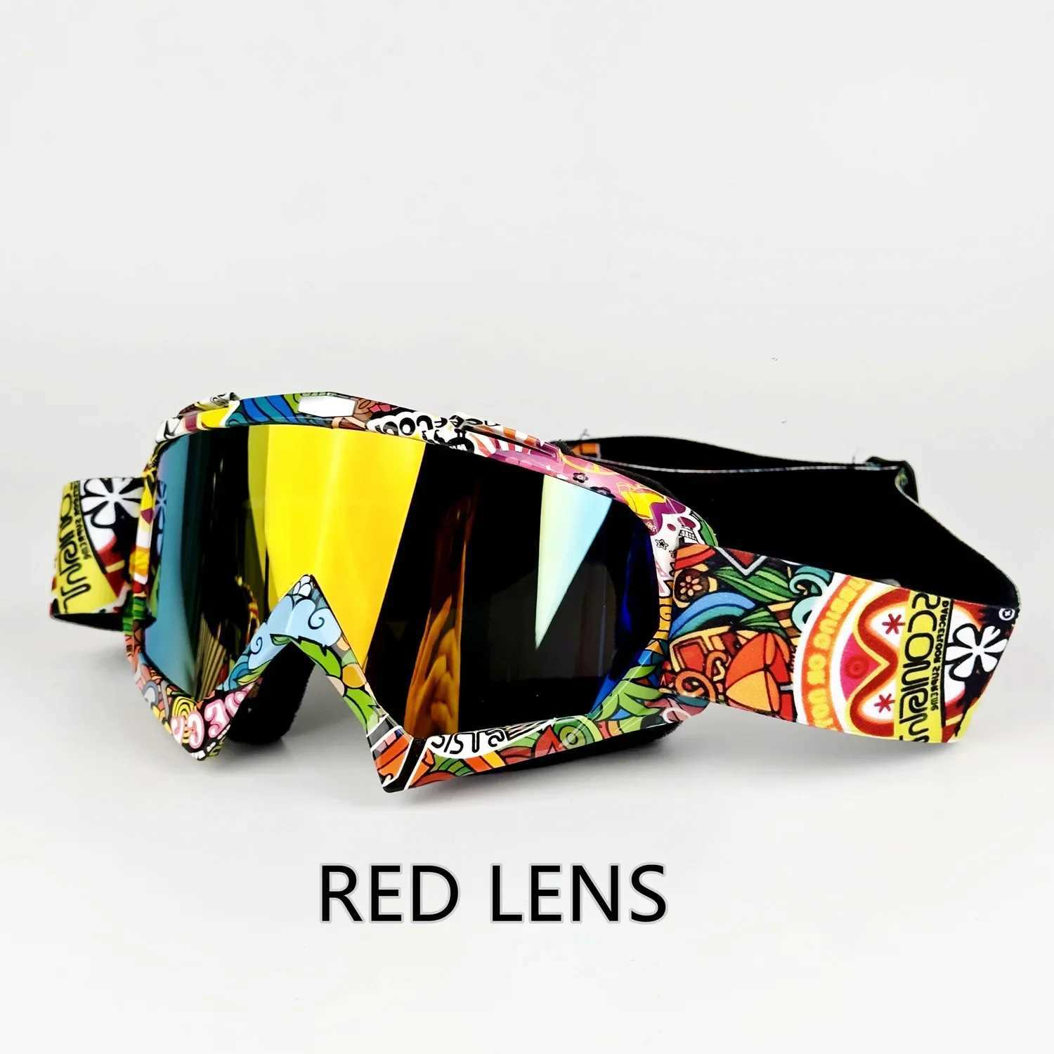 Creative off-road goggles water spinning motorcycle goggles neutral ski helmet goggles long-term spotted snow goggles CL241010