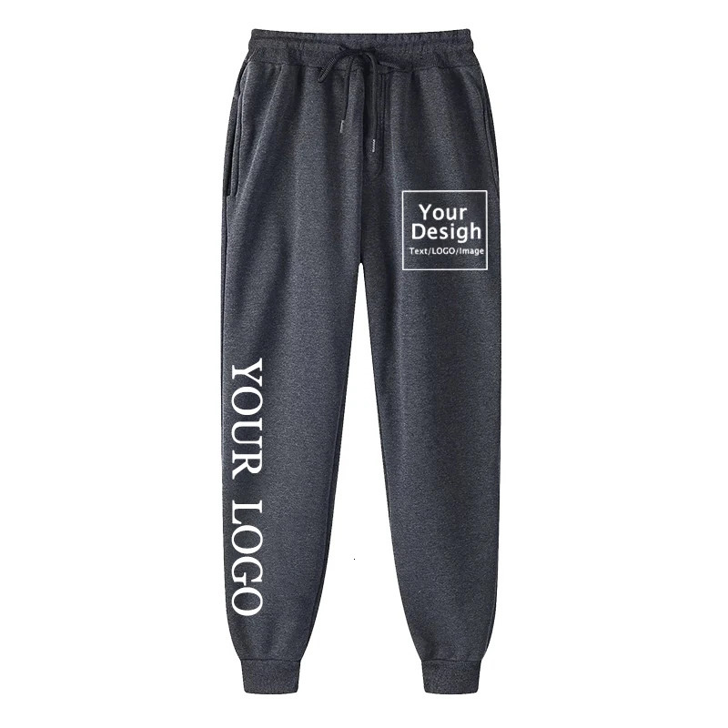 Customize your own n with Trouser text DIY pants casual sports mens jogging fashionable 241010