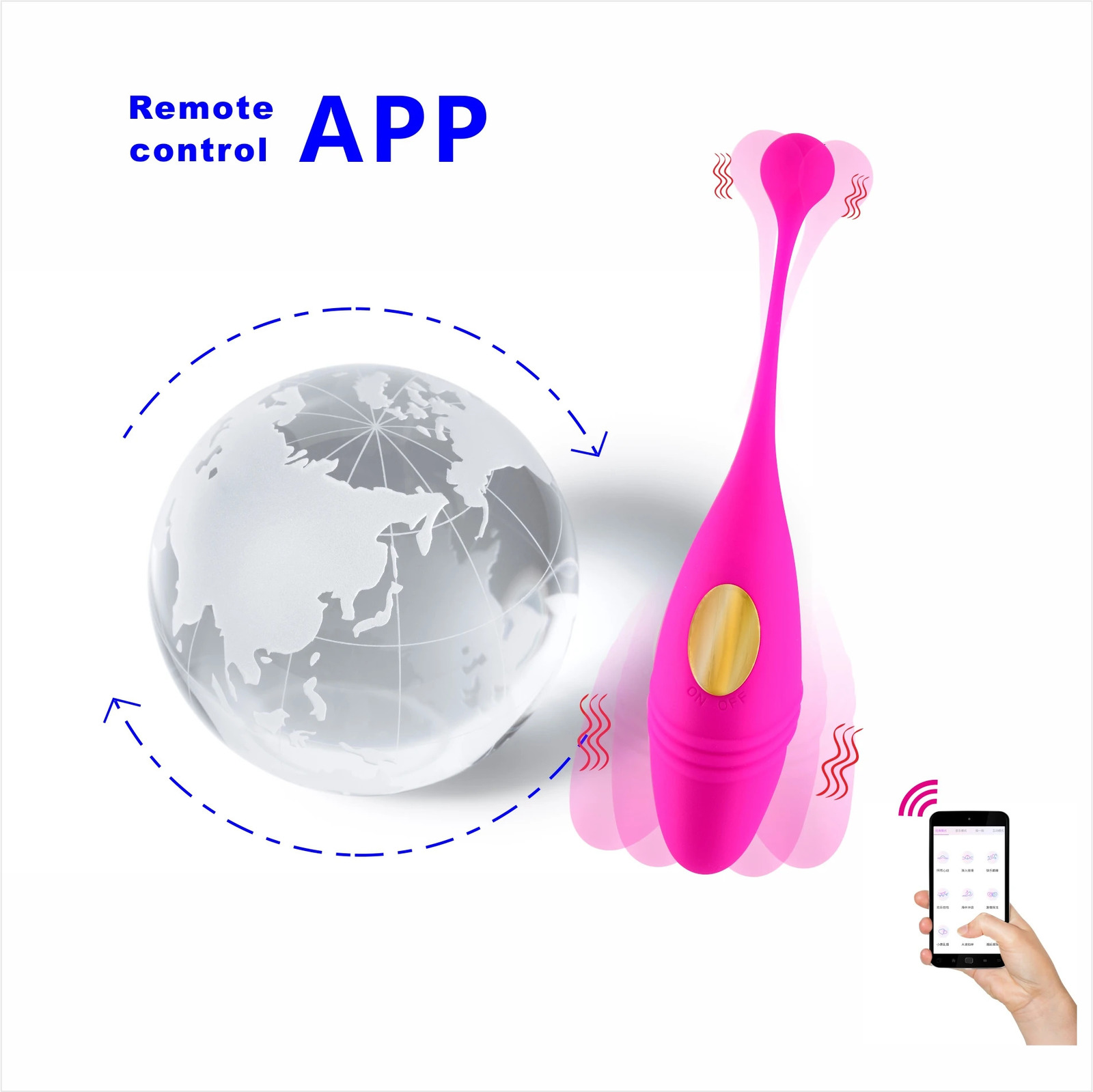Bluetooth female dildo vibrator wireless application remote control vibrating egg Wifi underwear toy 241009