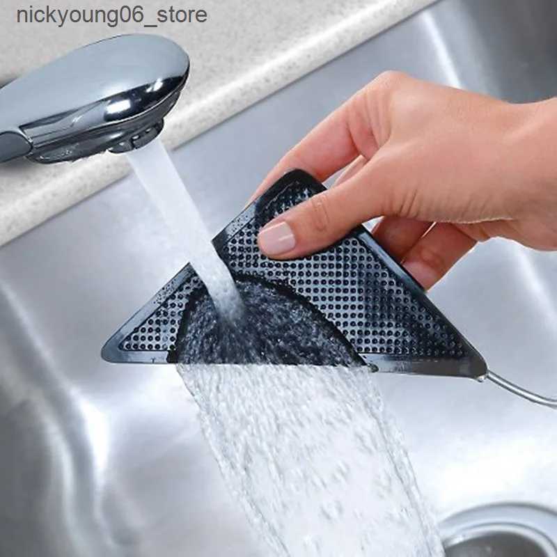 Non-Slip Bath Mats Anti Skid Rug Carpet Self-adhesive Mat Home Grip Floor Small Triangular Corner Sticker Pad Reusable Washable Car Perfume Pad L24091