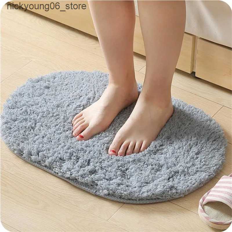 Non-Slip Bath Mats Microfiber Bathroom Comfortable Quick Dry Bath Pad Anti Slip Mat Bathtub Room Living Room Door Stairs Bathroom Foot Floor Mats L240