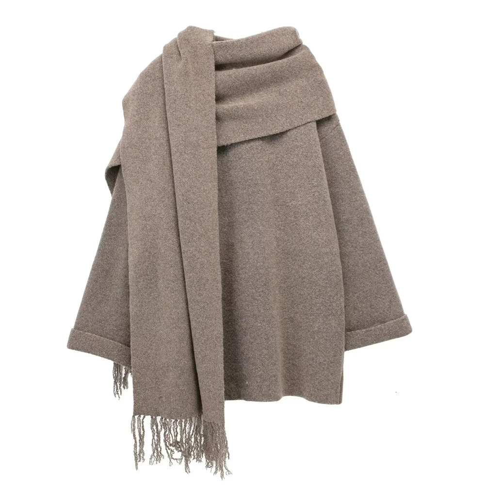 UNIZERA 2023 Winter Product Womens Fashion and Casual 100 Pairs Scarf Short Knitted Coat 240930