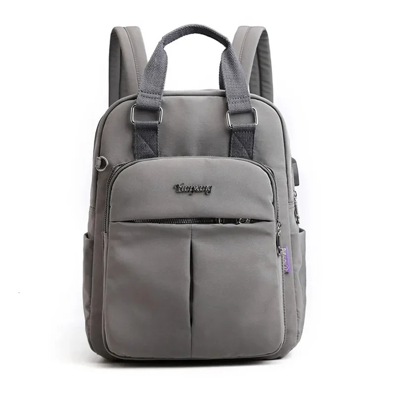 USB Charging Backpack Travel Large Capacity Womens Waterproof Multi Pocket Computer Bag Fashion Student School 241008