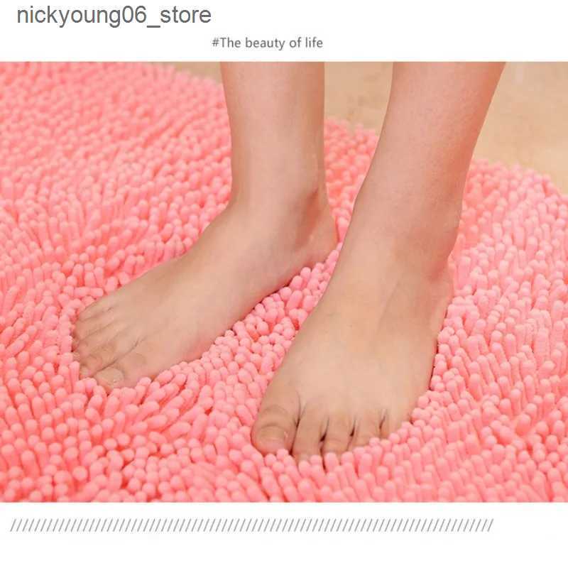 Non-Slip Bath Mats 1pc 40*60cm Soft and Absorbent Chenille Bath Rug - Non-Slip and Quick Dry Shower Carpet for Home Bathroom -Machine Washable L240910