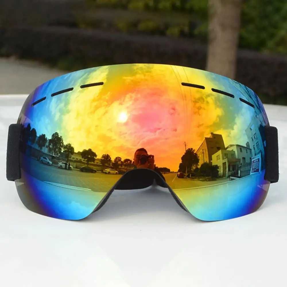 Winter outdoor windproof ski goggles anti fog UV protective glasses CL241010