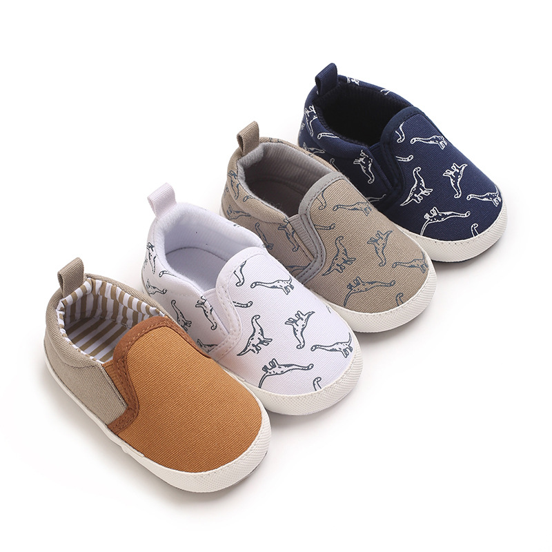 Autumn winter Infant Casual Canvas Shoes cutefeet Dinosaur Baby Boys Girls Shoes Anti-slip Soft Cotton Sole Crib Shoes