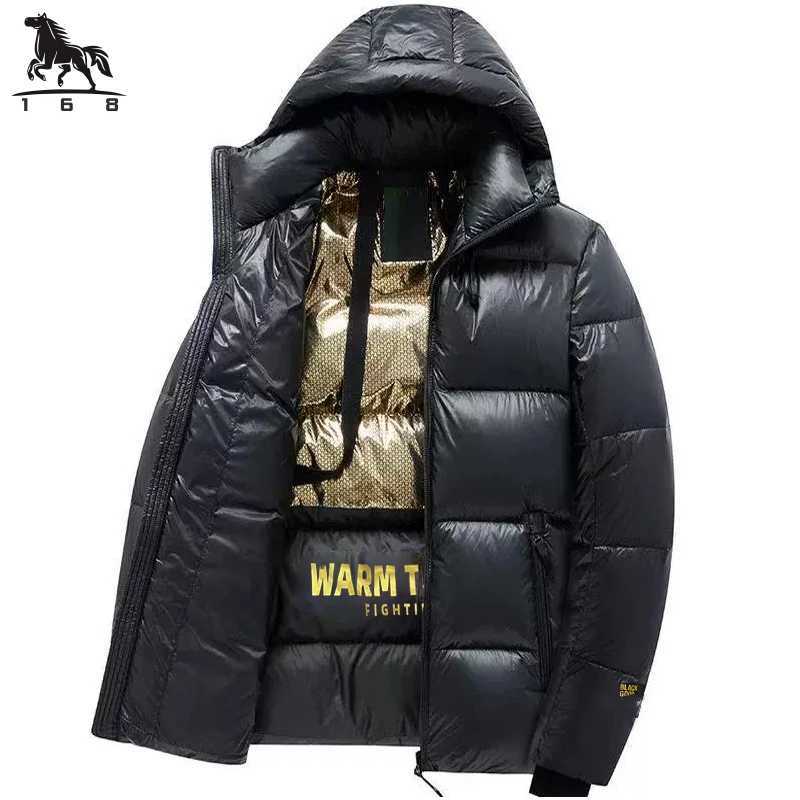 Men's Down Parkas mens Parka Stand hooded Mens Jacket Winter New Black gold down jacket Warm Jackets men business leisure coat tnager coats 995 Y