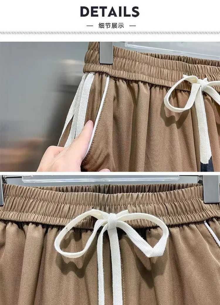 Large size mens summer pants mens sports mens tailoring mens Trouser Korean popular clothing jogging sportswear gym runners running goods W241009