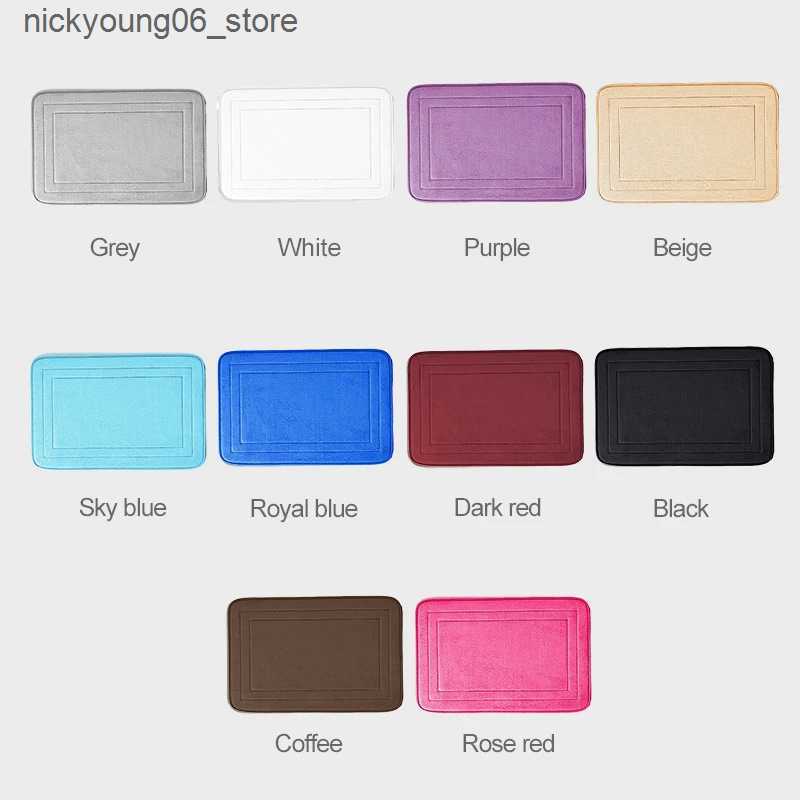 Non-Slip Bath Mats Bathroom Foot mat Memory Foam Pad Cobblestone Emed Bathroom Bath Mat Non-slip Carpets Rapid Water Absorption Shower Room Mat L24091