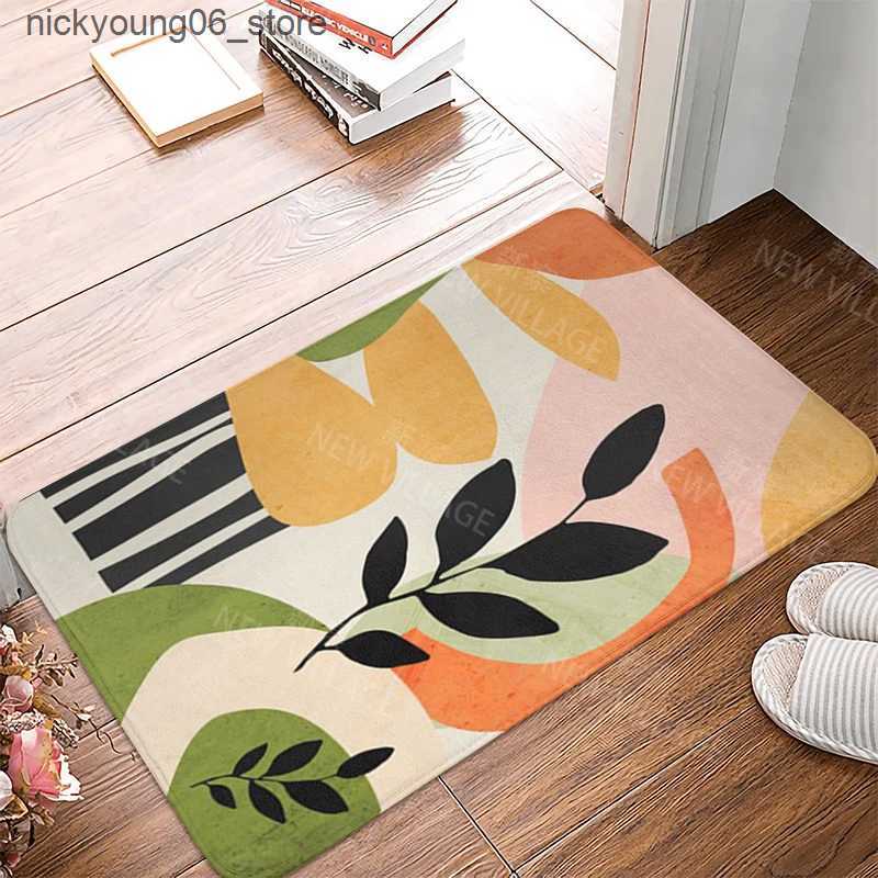 Non-Slip Bath Mats Anti-slip Bath Mat Bathroom Small Rug Shower Mat Home Decor Door Mat Kitchen Bedroom Entrance Room Mats boho abstract morandi L2409