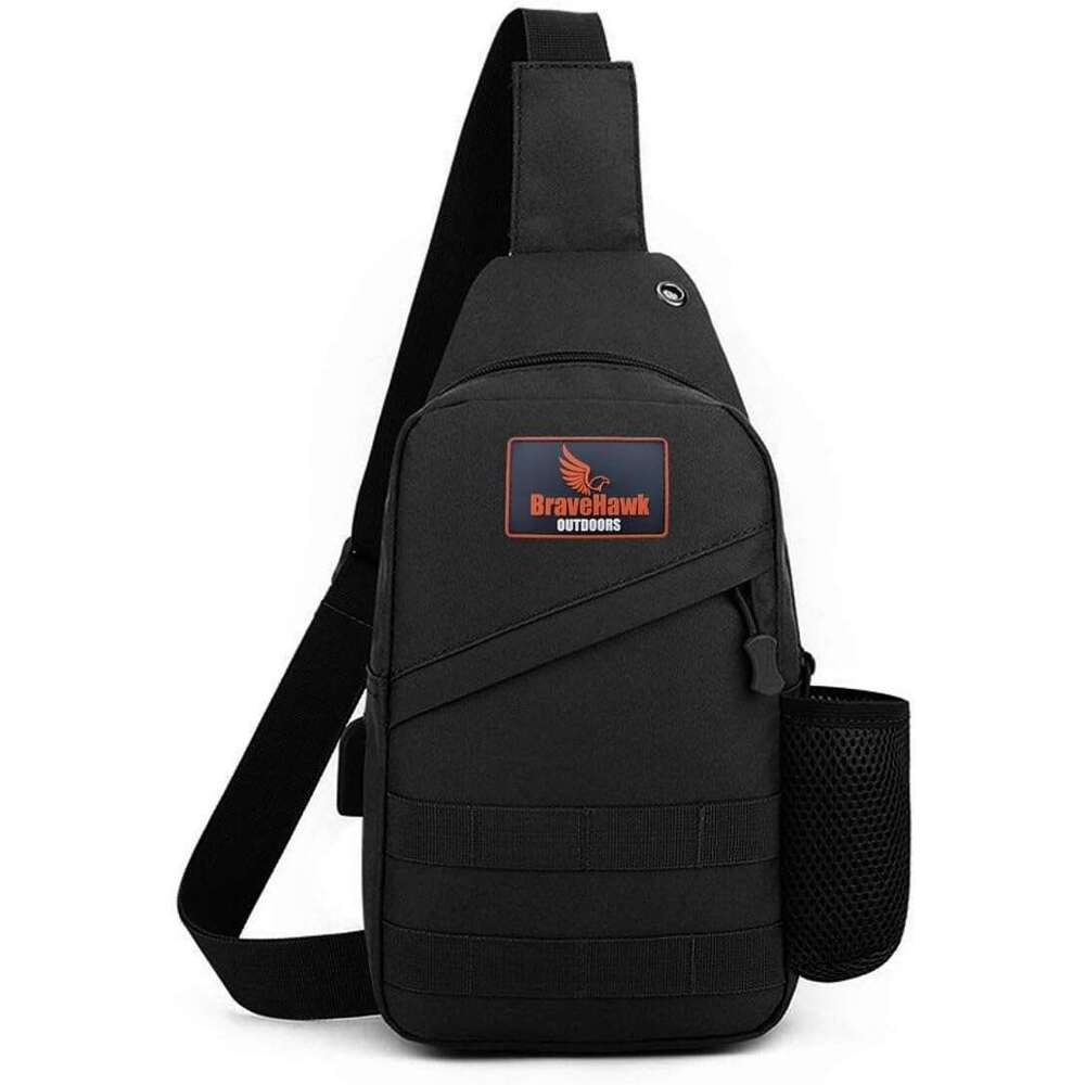 Tactical Sg Crossbody Bag, 800D Military Nylon Oxford Utility EDC Chest Pack Shoulder Daypack Organizer