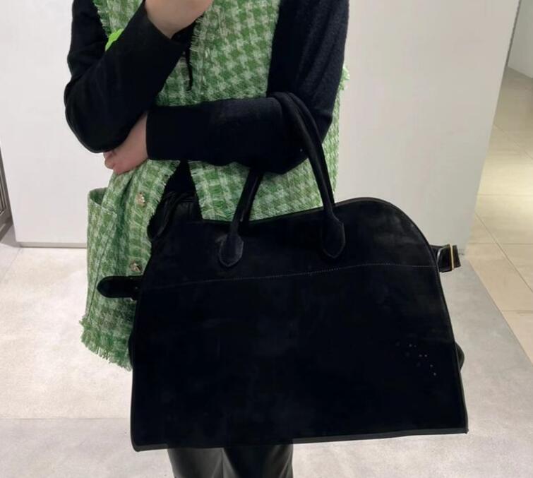 Margaux15 Cowhide Retro Large-capacity Tote Versatile Commuter Shoulder Womens Soft Genuine Leather Boston Bag For Storage Handbag 9013