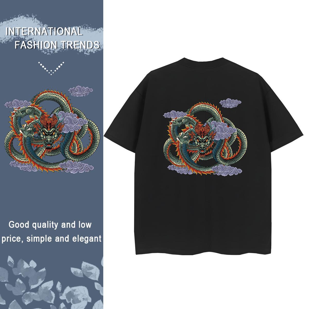 Factory Direct T-Shirts 230g Cotton Short Sleeve O-Neck Casual fierce Tshirt for Man Woman Lady Graphic Wear