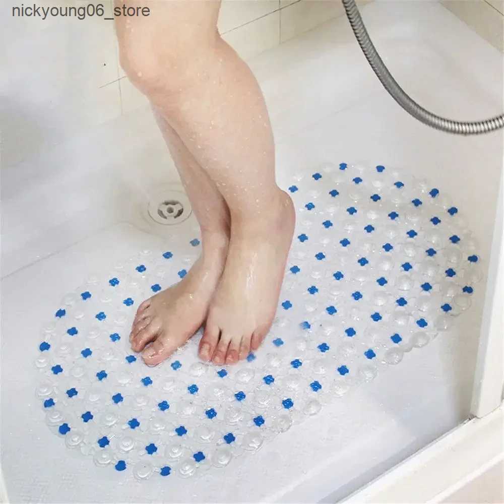 Non-Slip Bath Mats Fashion Bathroom Non-slip Mat Bath Massage Suction Cup Bathtub with Suction Cup Bathroom Mat Large Size Rug Bathroom Supply L240910