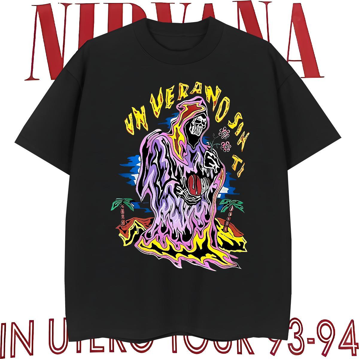 Comfortable T-Shirts 230g Cotton skull Casual Daily Wear Black White Crew Neck Men Tops Tees Fashion New Tshirts