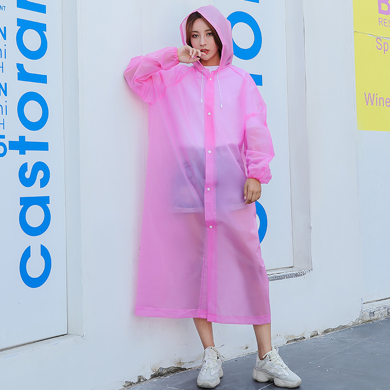 Adult plus size raincoat with super strong rainproof breathable and comfortable travel
