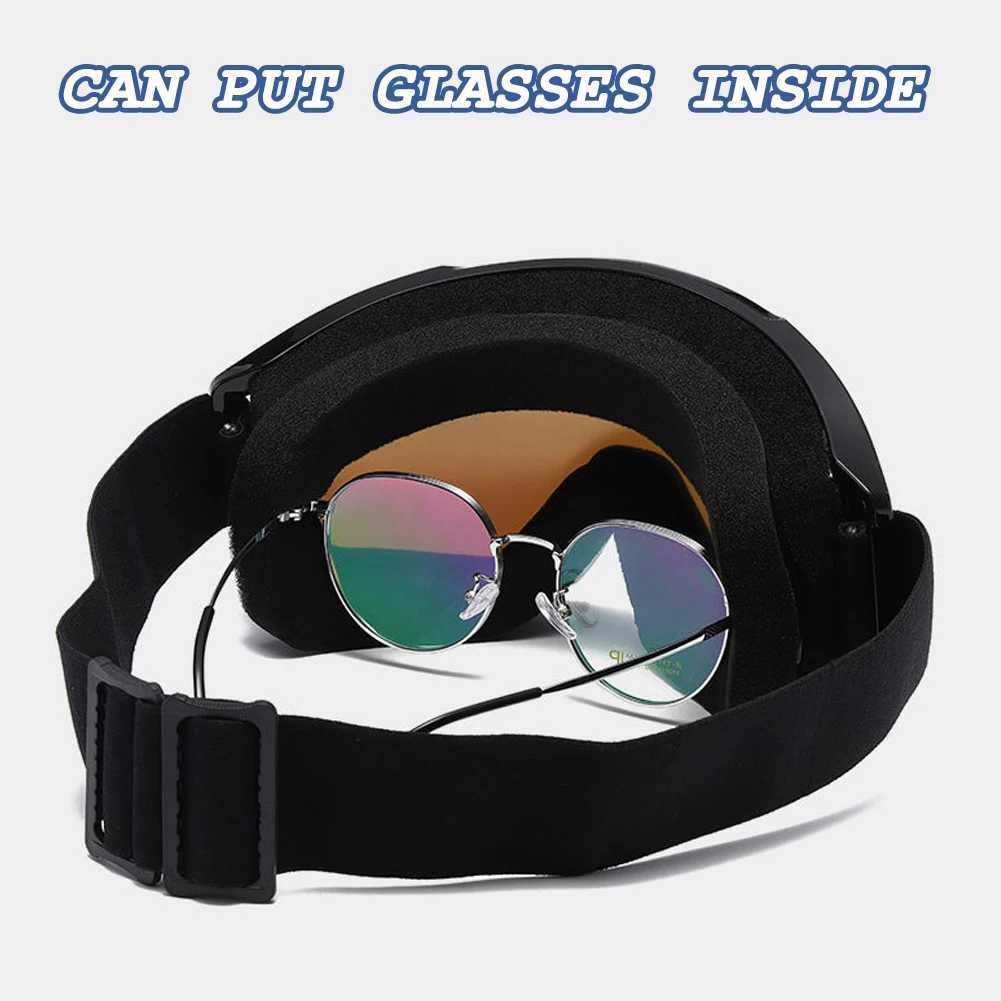Ski goggles wide field of view anti fog and windproof goggles used for skiing sports CL241010