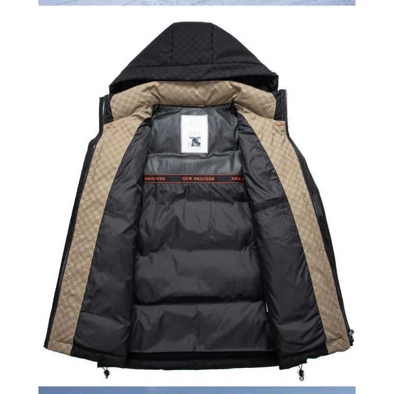 Men's Down Parkas 2024 New Men Down Jacket Winter Coat Short Leisure Loose Parkas Thicken Warm Fashion Outwear Hooded Handsome Overcoat Y241009O7