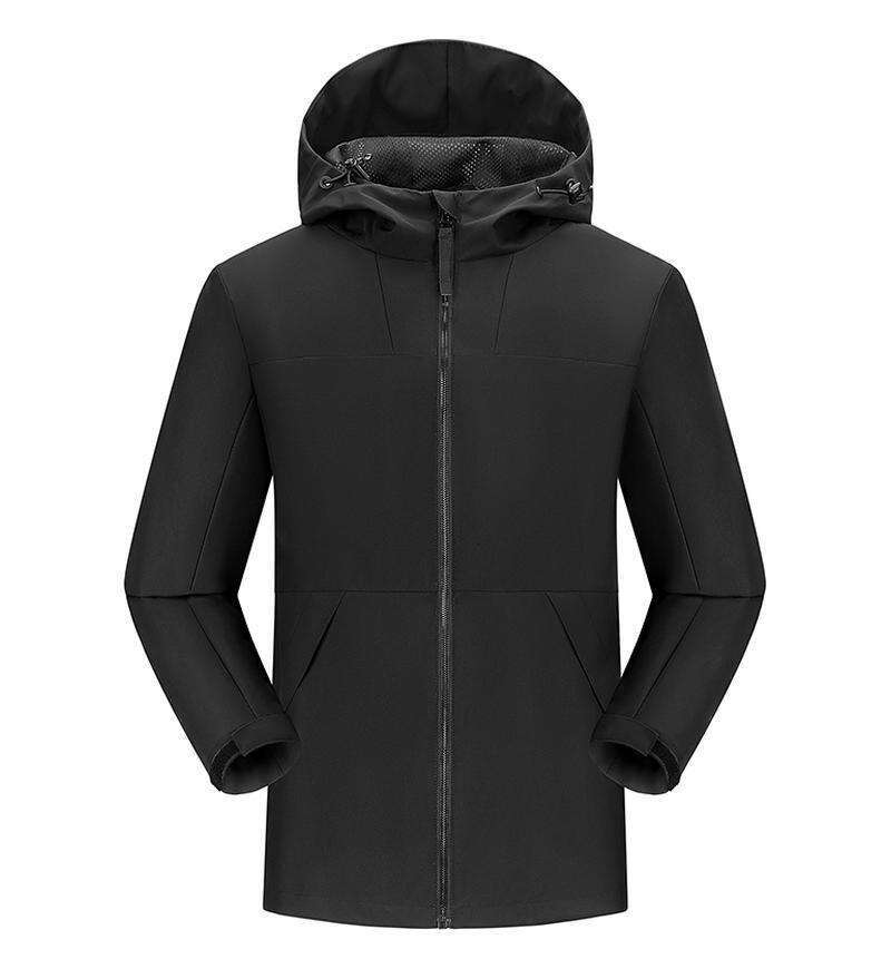 2024 New Hooded Jacket Winter Men's Color Blocked Anti Cold And Windproof Coat Zipper Waterproof Functional Jacket For Men