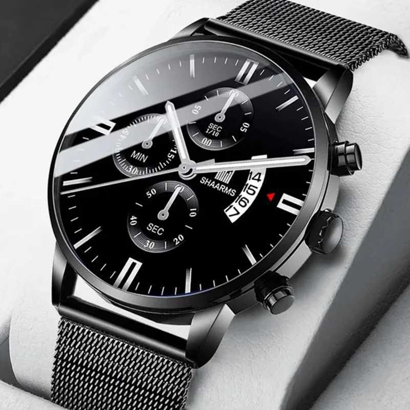 Business Mens Watch Brand Luxury Male Quartz Watches Minimalist Casual Leather Strap Digital Calendar Wristwatch Men ClockX241010