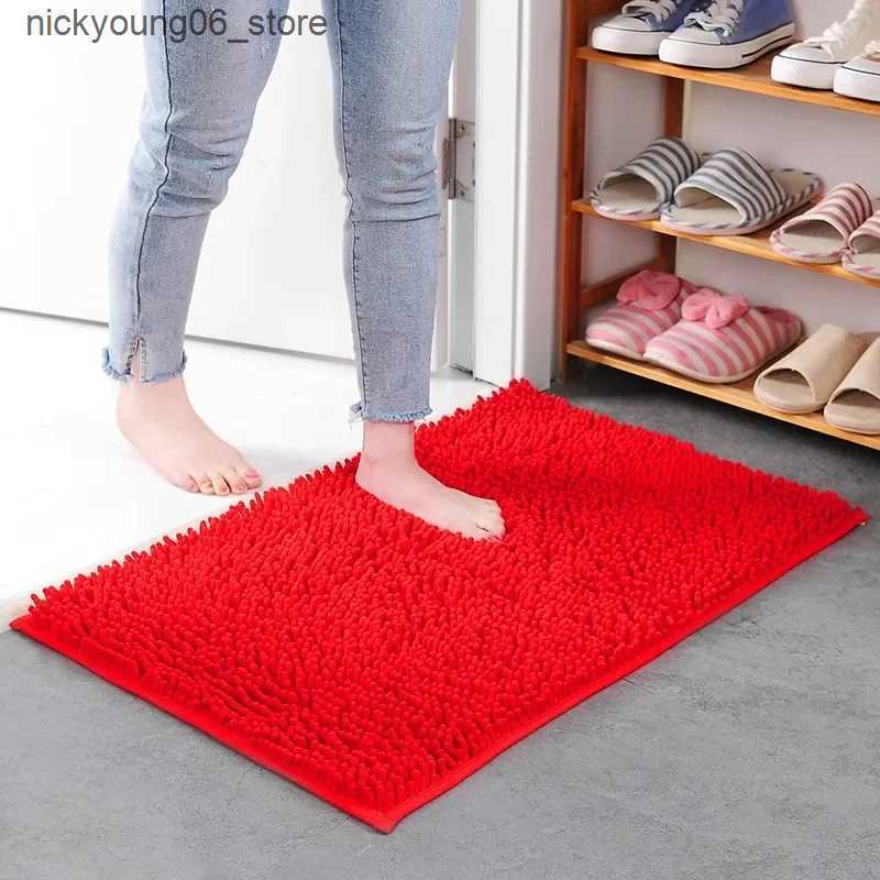 Non-Slip Bath Mats 1pc 40*60cm Soft and Absorbent Chenille Bath Rug - Non-Slip and Quick Dry Shower Carpet for Home Bathroom -Machine Washable L240910
