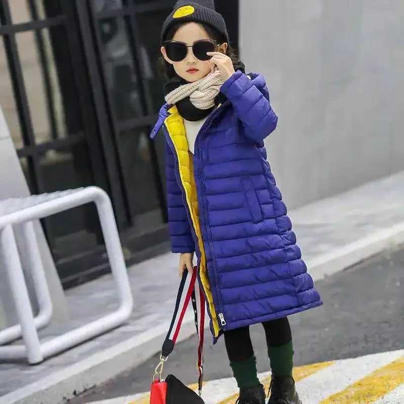Down Coat Autumn Winter Outerwear Jacket For Boys Girls Clothes Cotton-Padded Hooded s Coat Children Clothing Parkas Soft Thin Overall H241010