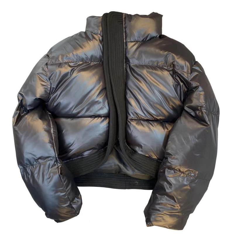 PREPOMP 2022 Winter New Arrvials Long Sleeve Stand Collar Cotton Coat Women Thick Jacket Streetwear 695